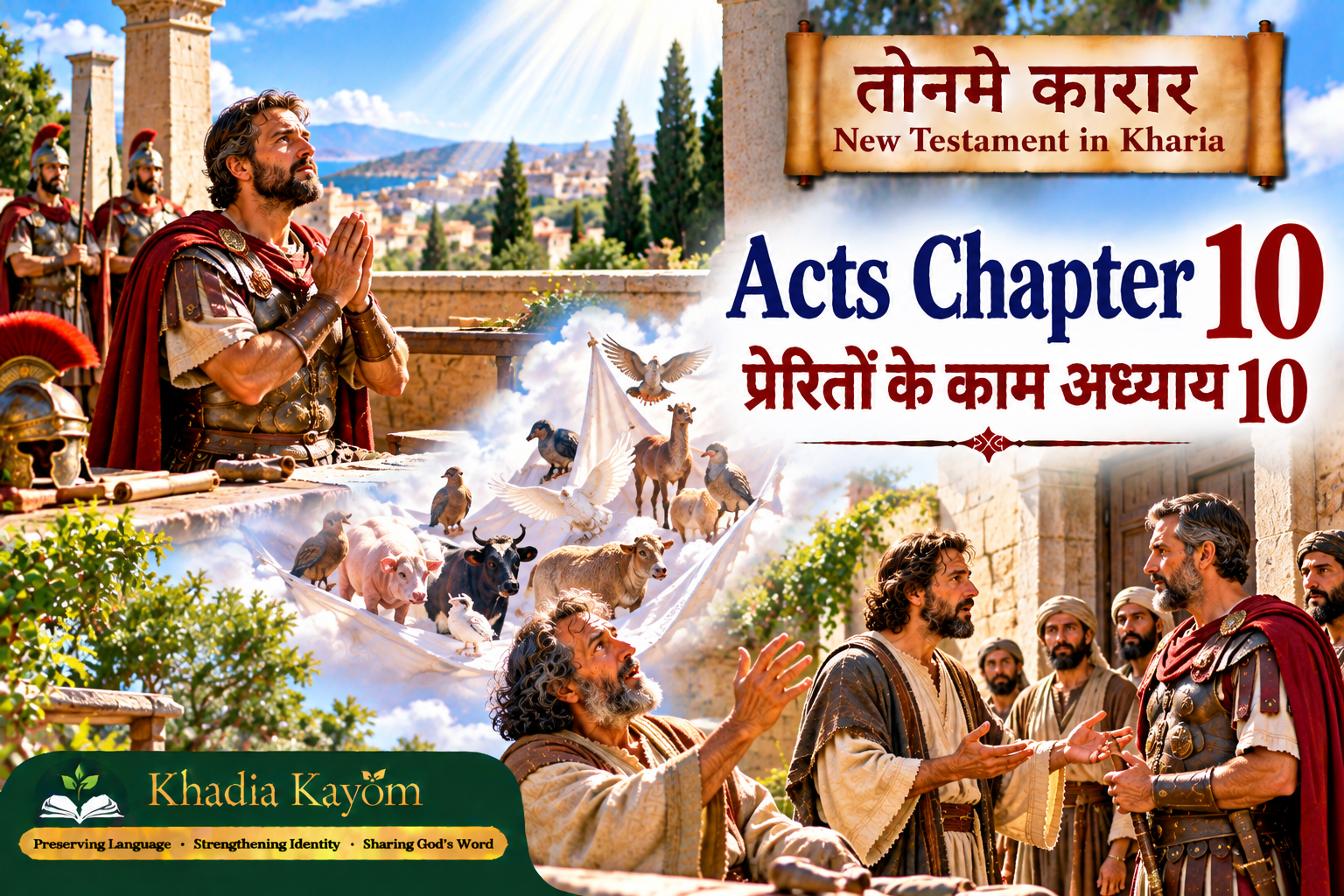 Acts Chapter 10 in Kharia &ndash; Peter&rsquo;s Vision and the Conversion of Cornelius